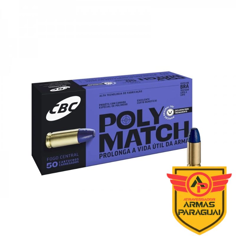 Munição CBC Polymatch 38 TPC 124gr – CX 50un