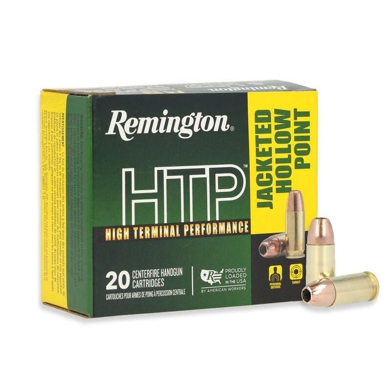 Munição Remington cal .9mm Luger HTP 147GR – 20rds