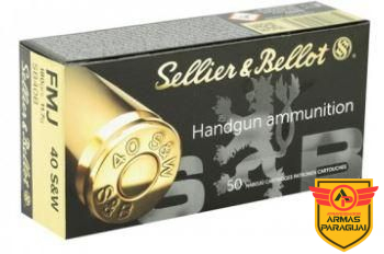 MUNIÇÃO SELLIER & BELLOT .40 S&W FMJ 165GRS