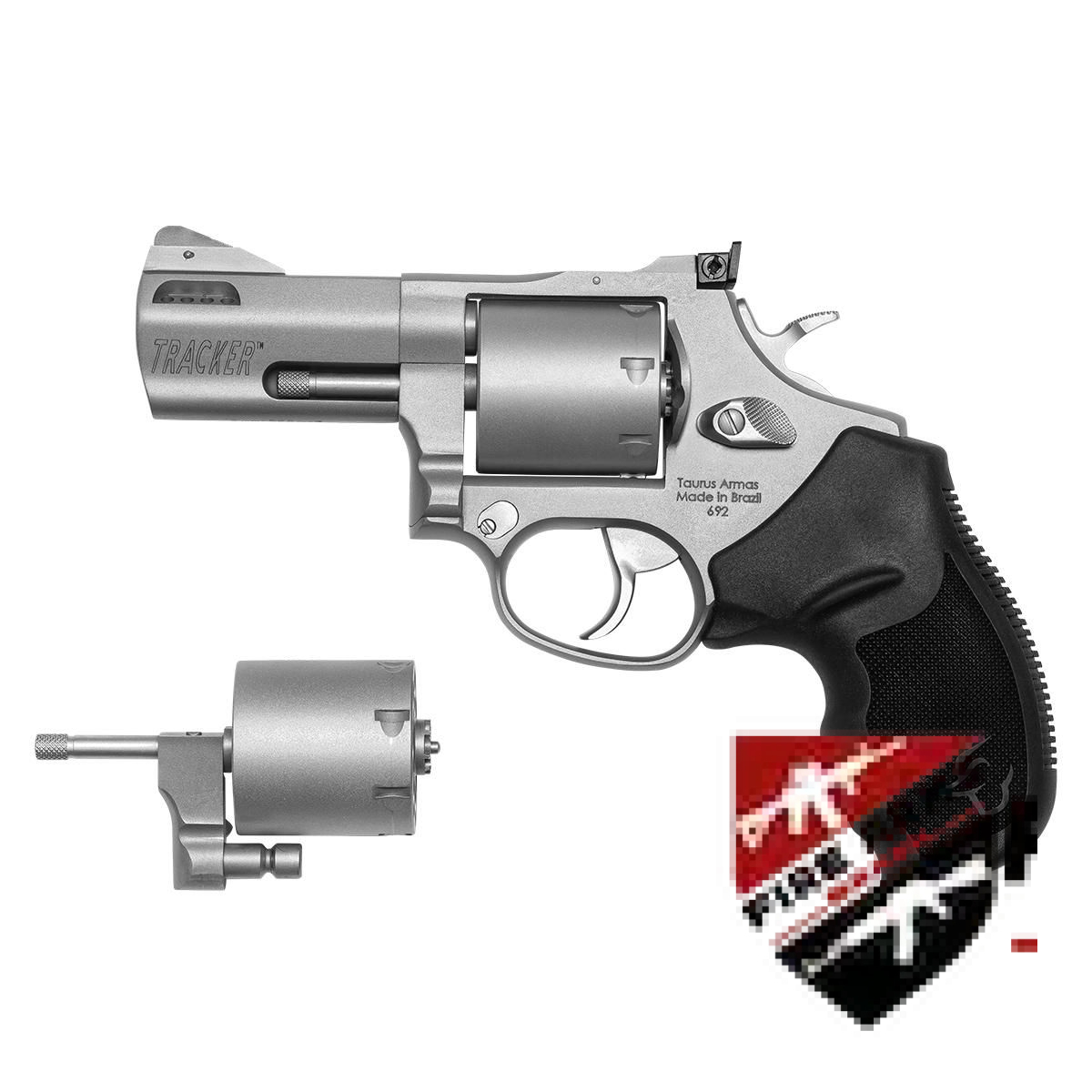Revólver RT 692 Calibre .357 e 9MM 3″ Inox Fosco